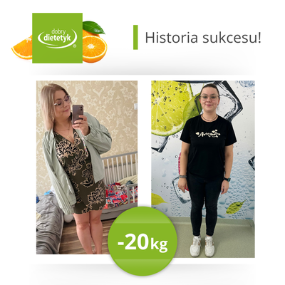 Dobrydietetyk.pl - Metamorfoza Dominiki – 20 kg mniej, a przed nią jeszcze więcej możliwości!